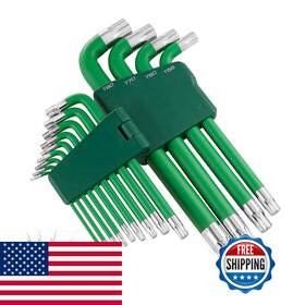 B074pxfzzt Powerbuilt 13 Piece Tamper Star Jumbo Long Point Magnetic Hex Key Wrench Allen