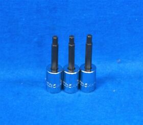 J4990-5m Proto 3/8inch Drive 5mm Hex Bit Socket 3pc