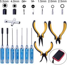 66-7083 Proxxi 11 In 1 Professional Multi Rc Tools Kits Box Set Hex Driver Allen Keys Screwdriv