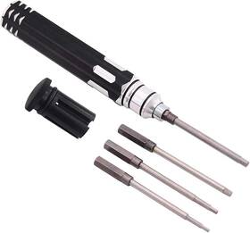Hs612 Proxxi 4 In 1 Metal 1.5/2.0/2.5/3.0mm Allen Hex Key Driver Set Rc Hexagonal Screwdriver