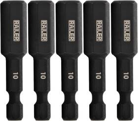 Railer 810055682287 Hex 10mm Impact Driver Bit - Allen Wrench Drill Bits. 1/4