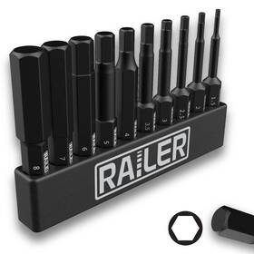 R2h10b02 Railer Metric Hex Bit Set 10-piece Head Allen Wrench Screwdriver Set. S