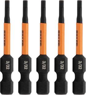 R2h332t-5 Railer 3/32 Hex Drive Bit - Impact Grade S2 Steel 2 Inch Head Allen Wrench Drill
