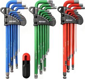 Rdtrdt 313045673635 28-piece Hex Key Allen Wrench Set Sae And Metric Star Long Arm Ball End