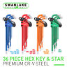 Ref94262 Swanlake Ball End Hex Key Allen Wrench Set Star Long