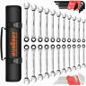 Ref97421 Horusdy Ratcheting Wrench Set Ball End Hex Key Sae And