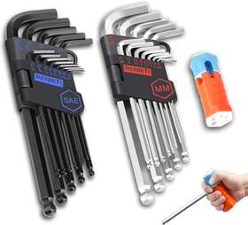 Rexbeti 691164019016 Hex Key Allen Wrench Set Sae Metric Long Arm Ball End To Rexbeti 691164019016 Hex Key Allen Wrench Set Sae Metric Long Arm Ball End To