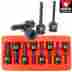 Rid-01138a Generic 1 2 Drive Dr Black Star Torx Tork Wrench Tool Driver Bit Set For Impact 789611033149
