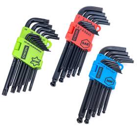 01104a Ridgerock Tools Inc. Master Allen Wrench Set 39 Pc Ball End Hex Key Metric Standard And Torx