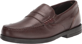 Ci7652 Rockport Mens Preston Penny Loafer 10 Java Tumbled