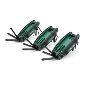 Ryhk227 Rolicy 25 Pieces Folding Allen Wrenches Set 3 Pack Sae And Metric Torx Star Hex Key