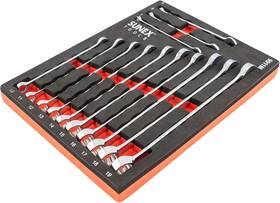 9911m Royaltypartsdirect Sunex 13 Pc. V-groove Metric Wrench Set Metal