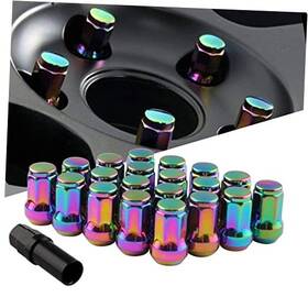 Ln039-nc Ryanstar 20pcs M12x1.5 Wheel Lug Nuts Closed End 6 Spline Nut Bulge Acorn