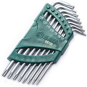 Sata 8-piece Tamperproof Long Arm Torx Key Set