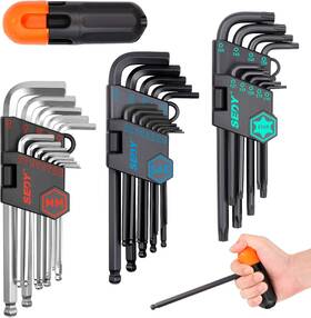 Sedy 445004019048 36-pieces Ultimate Allen Set Premium Hex And Torx Key Sae Metric Ball Sedy 445004019048 36-pieces Ultimate Allen Set Premium Hex And Torx Key Sae Metric Ball