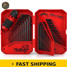 81159 Sedy 41-piece Hex Key Wrench Set With Torque Handle - Cr-v Steel