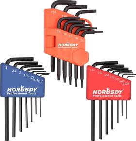Sdy-94287 Sedy 22 Pcs Mini Hex Key Allen Wrench Set Hex/torx Metric/sae Black Brand New
