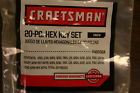 9-46696a Set Key Wrench Craftsman Pc Metric 46696a Usa Hex Sae Allen 20