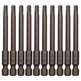 Sipery 778299856881 10pcs Hex Head Allen Wrench Drill Bits H4 4mm S2 Steel Magnetic Hexagon