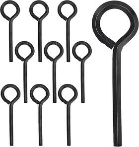 Sliverdew543965 Sliverdew 5/32 Inch Allen Wrench Keychain Standard Hex Dogging Key With Full Loop 10 Pack