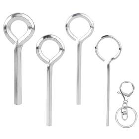 Xe00146521 Sliverdew Ring Allen Wrench With Keychain 5/64 Inch 1/8 5/32 7/32 Standard Hex Dogging K