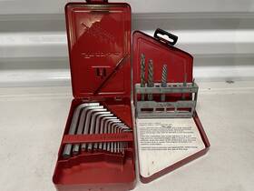 6310des Snap-on 15 Piece Hex Key Set 028- 3/8 Inch And Mac Tools Screw Extractor