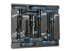 Awbsgm800a Snap-on Ball Hex Wrench Set 8 Pc Metric T-shaped/l-shaped Combination