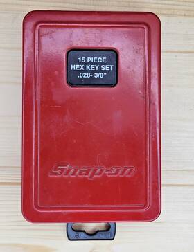 028-3 Snap On Lsp9 15 Piece 14 Included Hex Key Set .028-3/8 Inch Note 5/32 Missing