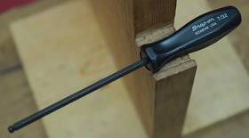 Sdab14a Snap-on 7/32 Inch Ball Tip Hex Bit Driver Black Hard Plastic Handle Allen