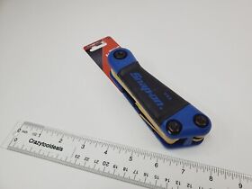 Awmef10k Snap On Tools New 10 Piece Metric Hex Key Folding Set 1.5-10 Mm Blue