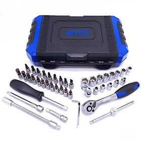 Srunv Socket Wrench Set Metric And Standard 1/4-inch Drive4-14mm Cr-v Sockets
