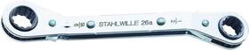 41551620 Stahlwille 018754116263 Ratchet Ring Spanner No. 26a - 1/4 Inch X 5/16 Reversible Bi-hexagon