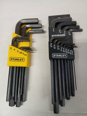 85-753 Stanley 386240 Sae And Metric Long Arm Hex Key Set - 22 Piece Sob