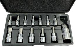 33501 Stark Sae Pro-grade Hex Allen Bit Socket Set 13-piece New In Storage Case