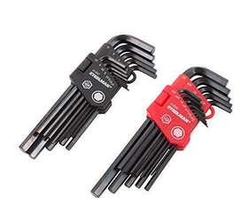 Steelman 099198419350 26piece Long Arm Hex Key Wrench Set Inch/metric Sae/mm Extended Length Driver