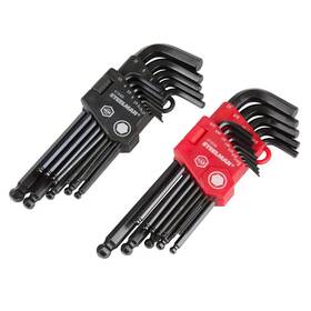 Steelman 445052979981 Sae / Metric Long Arm Ball End Hex Key Wrench Set 26-piece