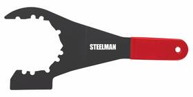 61203 Steelman 3-5/8 Inch Hex Drains And 4 6 8-inch Locknuts Red Black