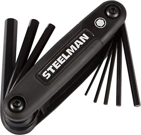 41930 Steelman 8 Key Folding Hex Allen Wrench Set Metric Mm