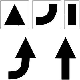 Stencil Ease 744759870063 3-piece 48 Inch Arrow Kit