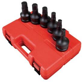 5607 Sunex Tools 613364068991 1-inch Drive Metric Hex Driver Set 6 Piece