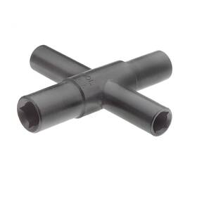 03960 Superior Tool 785533731910 4-way Key-fits Stopcocks Sillcocks And Valves-steel Construction For
