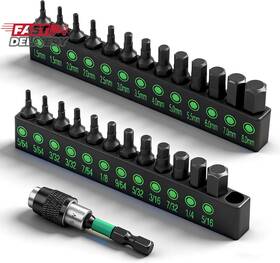 Swanlake Garden Tools 445018383333 26-piece Hex Head Allen Wrench Drill Bit Set 1/4 Inch Shank Quick Chan