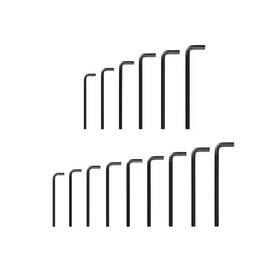 Tekton 313035424414 Flat End Hex L-key Set 15-piece 7/16-3/4 Inch 11-19 Mm