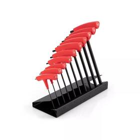 Tekton 313047395399 Ball End Hex T-handle Key Set With Stand 10-piece 2-10 Mm