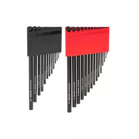 Tekton 445008426408 Flat End Hex L-key Set With Holders 28-piece 0.050-3/8 Inch 1.3-10 Mm