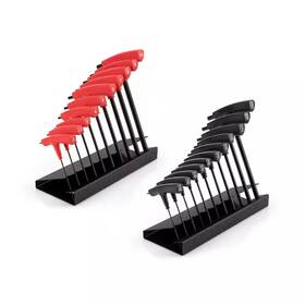 Tekton 445049023093 Flat End Hex T-handle Key Set With Stands 21-piece 5/64-3/8 Inch 2-10 Mm