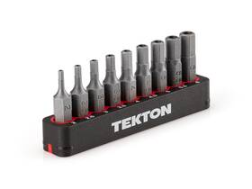 Dzx93004 Tekton 1/4 Inch Tamper Hex Bit Set With 9-pc. Metric Security