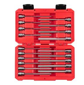 Shb91315 Tekton New 3/8 Inch Drive Long Hex Bit Socket Set 19-piece Freeship