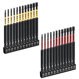 7003100h-24-1 Tgftgf Impact Hex Head Allen Wrench Drill 4 Inch 24pcs Metric&sae Yellow/red