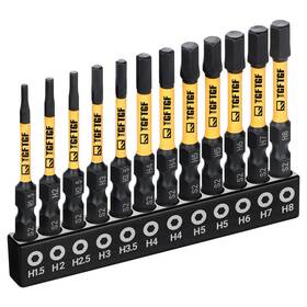 700350h-12a-1 Tgftgf Impact Hex Head Allen Wrench Drill Bit Set 2 Inch 12pcs Metric Yellow